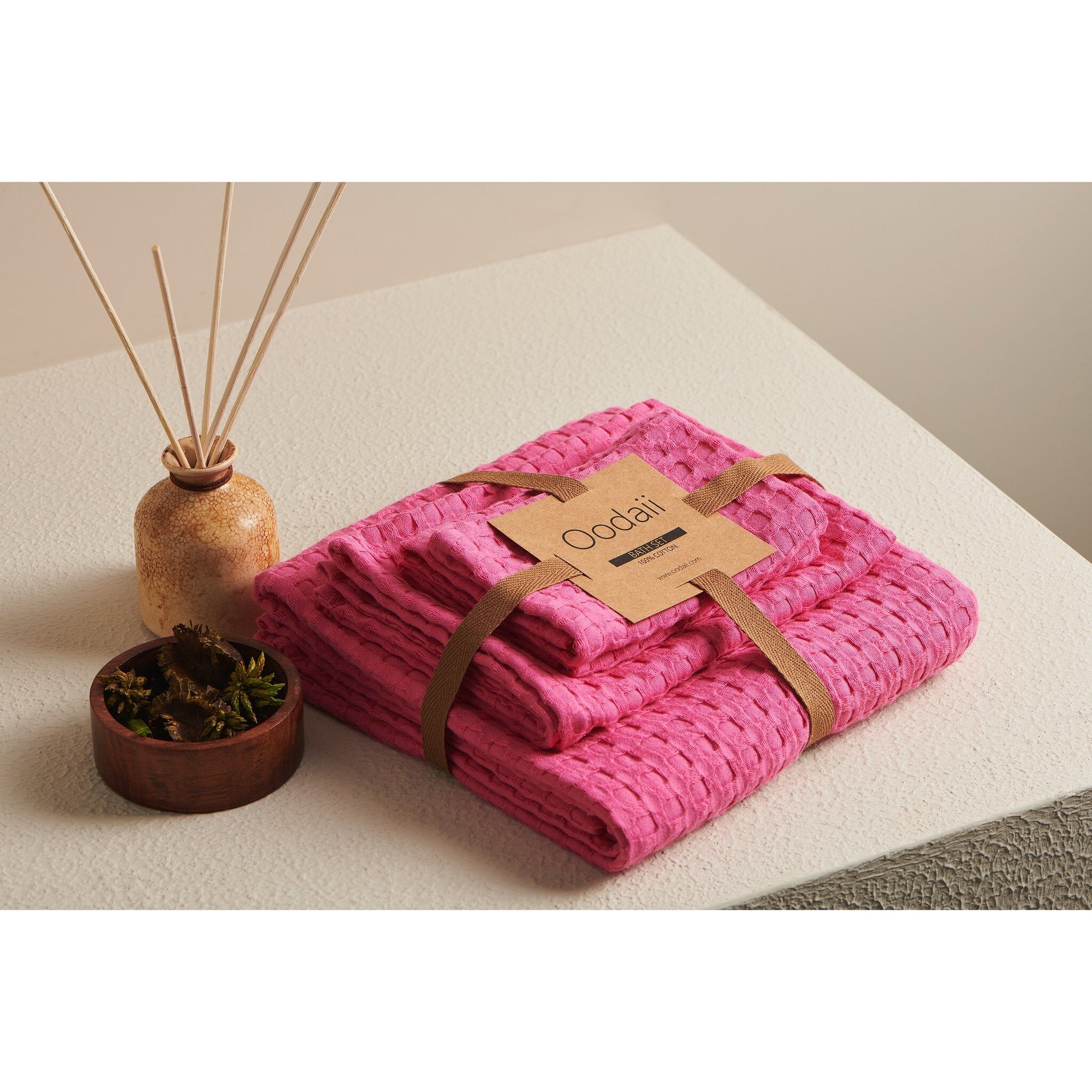Pixel | Cotton | Waffle | Bath Set
