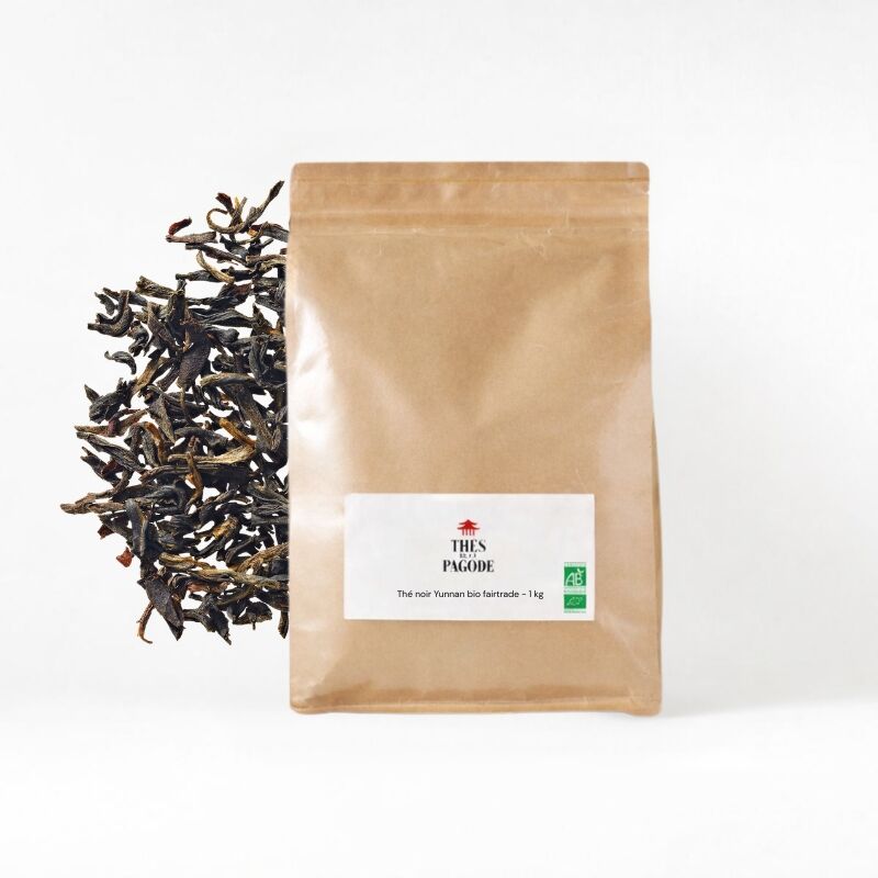Organic Fairtrade Yunnan Black Tea Loose Leaf by the kg — Self-service format
