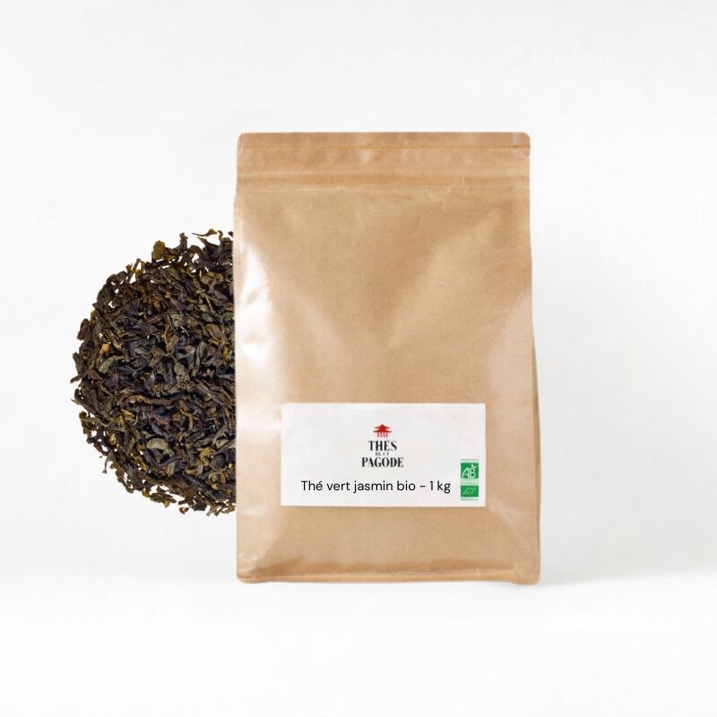 Organic Jasmine Green Tea Loose Leaf by the kg — Self-service format