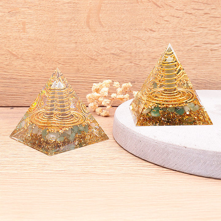 Orgonite 60mm green aventurine point A (1 piece)