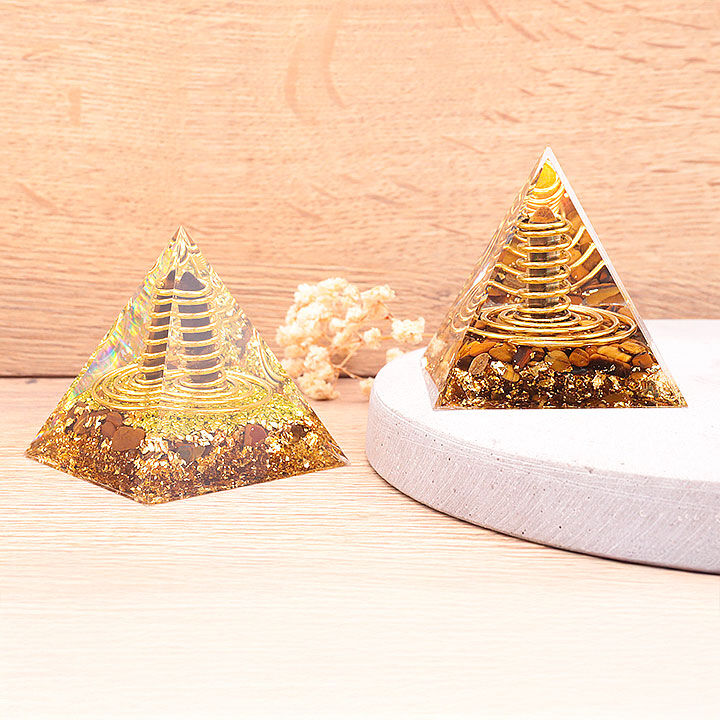 Orgonite 60mm tiger's eye point A (1 piece)