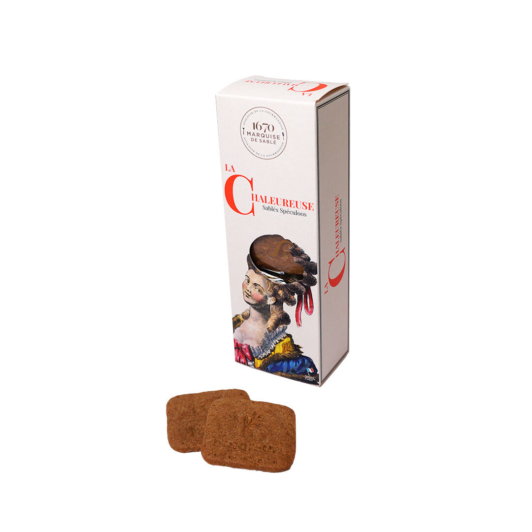 Spekulatius-Mürbeteigkekse – 125-g-Kartonpackung Marquise Gourmande – Weihnachtsgeschenk