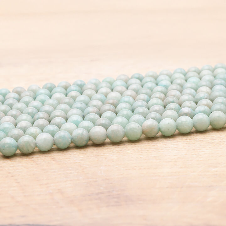 6mm Amazonite Pearl Strand from Peru A