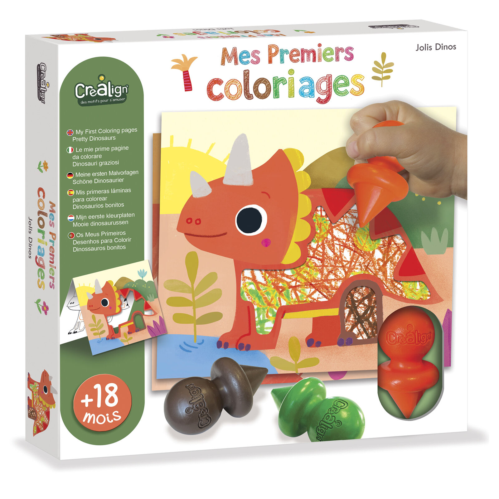 My First Cute Dinosaur Coloring Book
