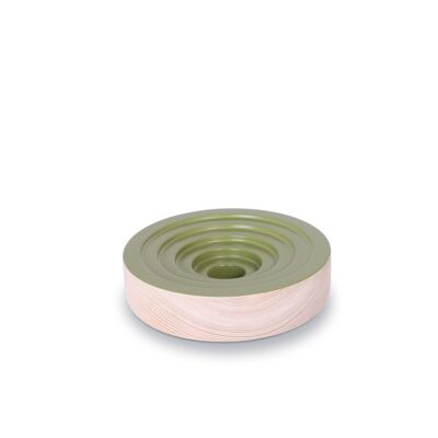 Candle holder CANDLE WOOGIE green