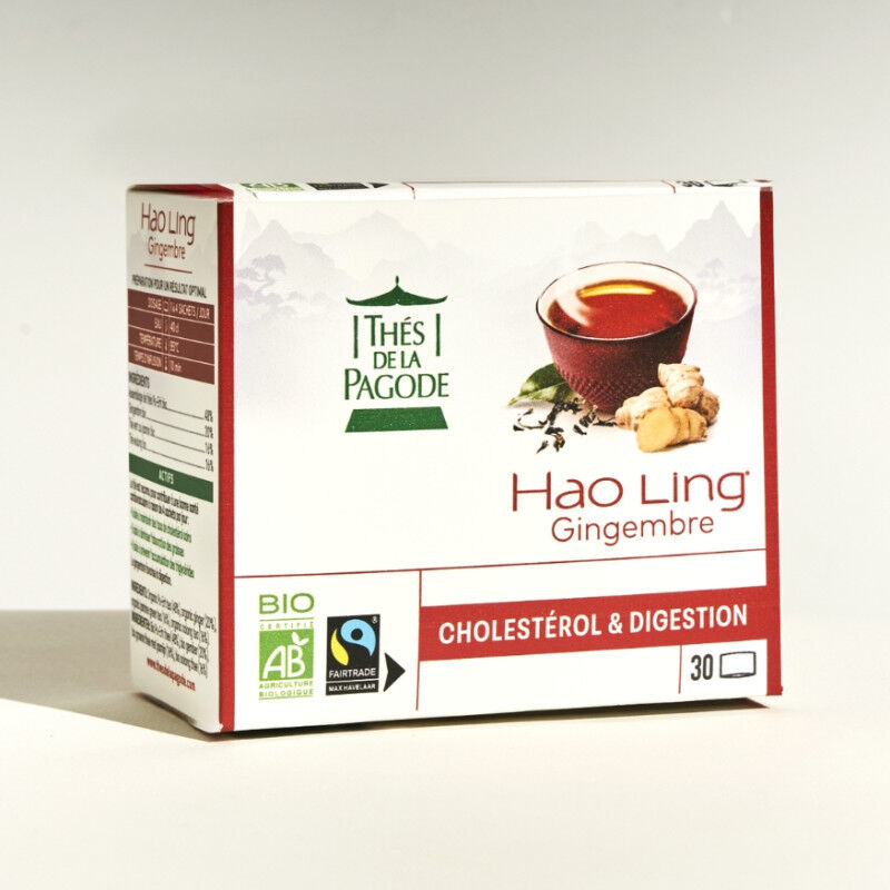 Hao Ling® Organic Fairtrade Ginger Tea — Cholesterol & Digestion