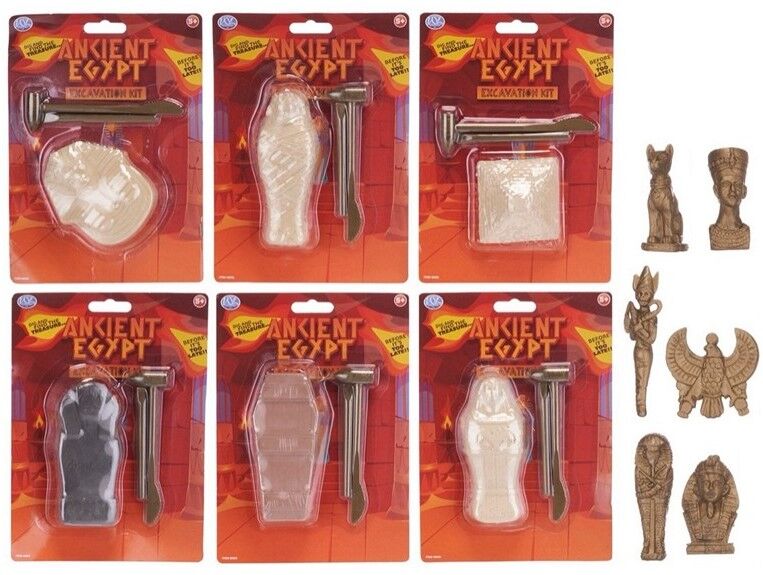Kit de fouilles de l'Égypte antique, 6 pièces assorties