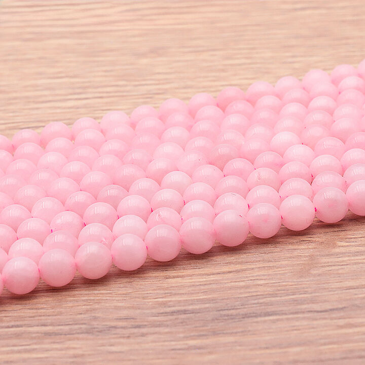 6mm rose quartz bead strand from Brazil A