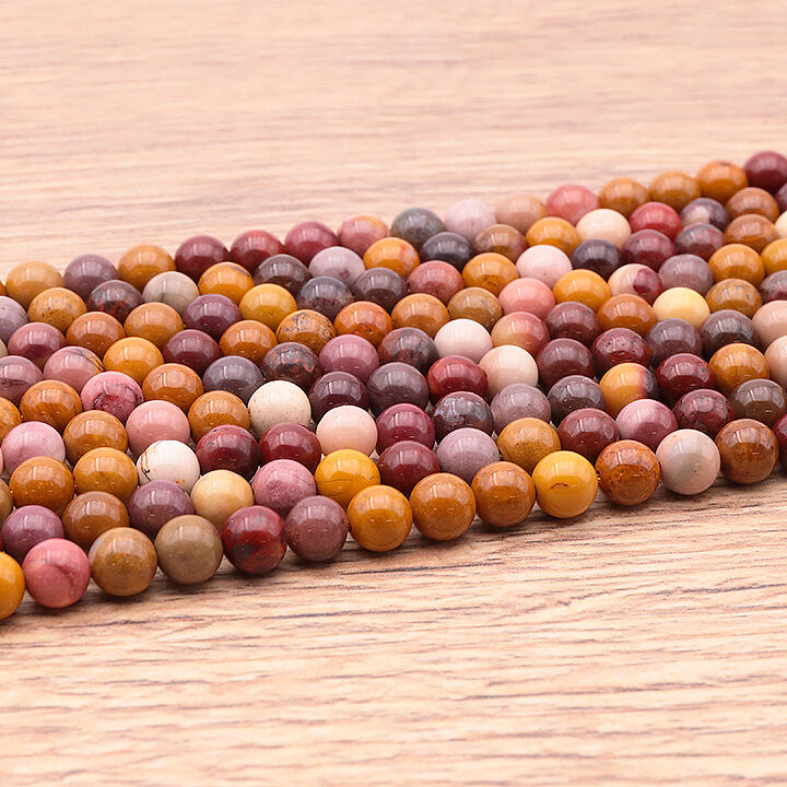 Beading thread 06mm mochaite jasper A