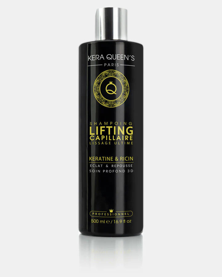 Kera Queen's - Kératine & Ricin - Lifting capillaire soing profond 3D Shampoing 500ml