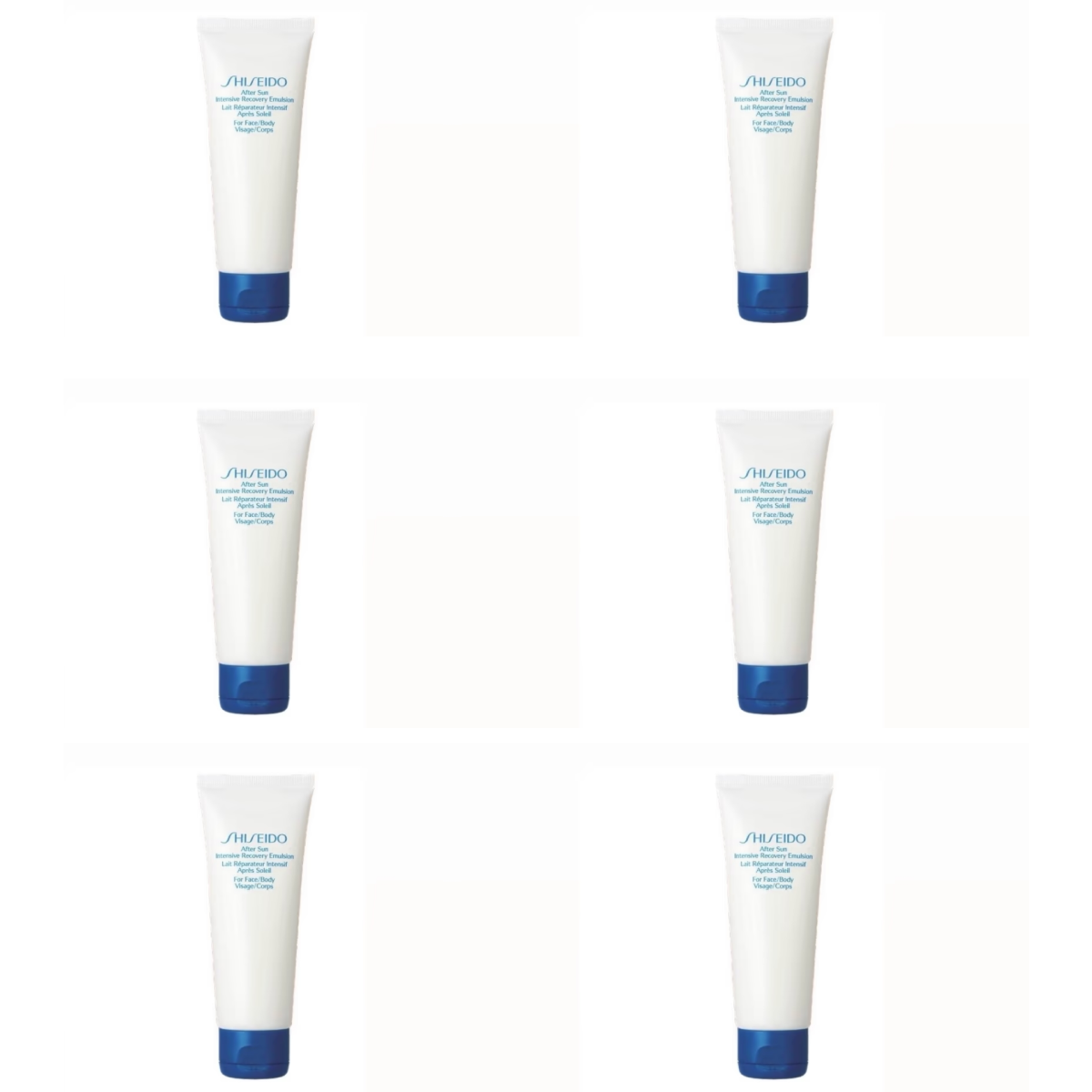 75ml*6 Shiseido - Lait Réparateur Après Soleil Visage et Corps