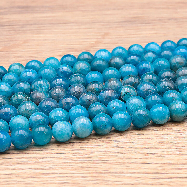 08mm blue apatite bead strand A+