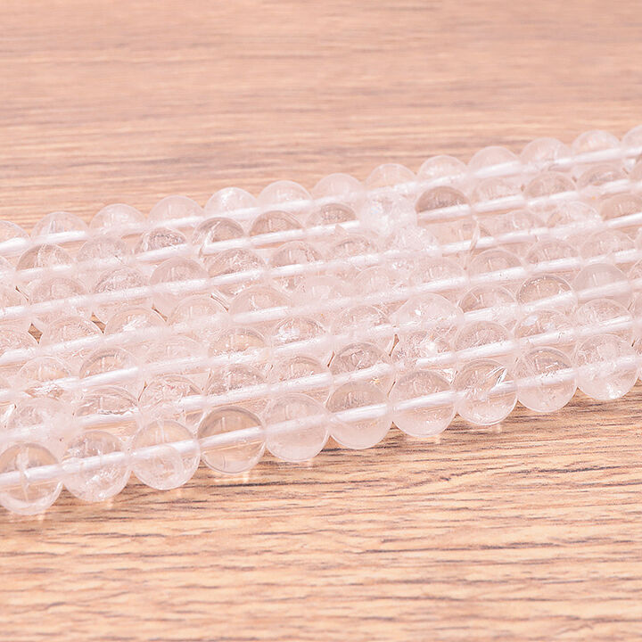 08mm rock crystal bead strand A