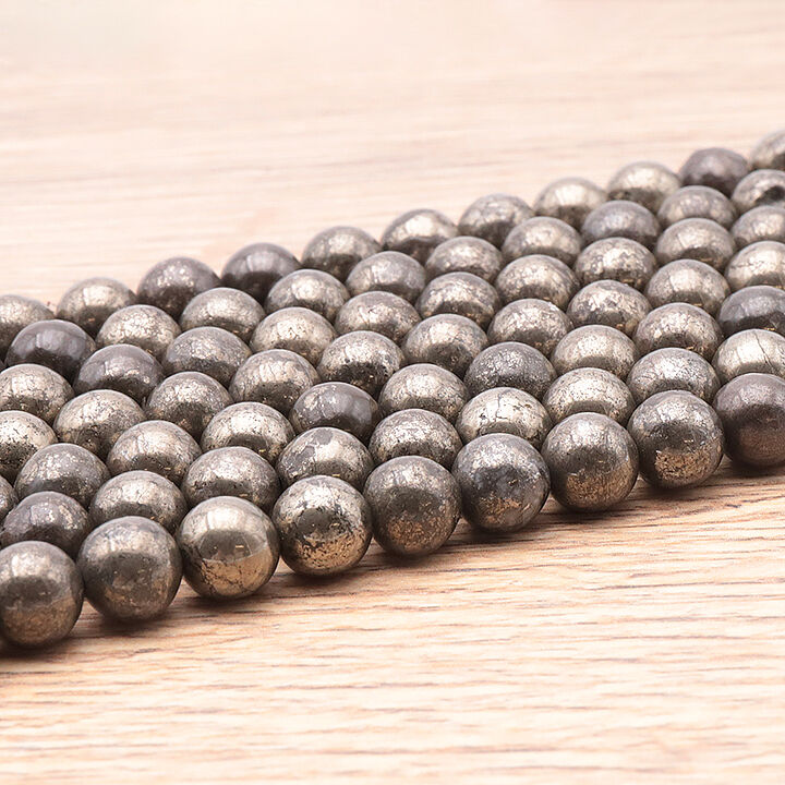 08mm Pyrite AA Beading Strand