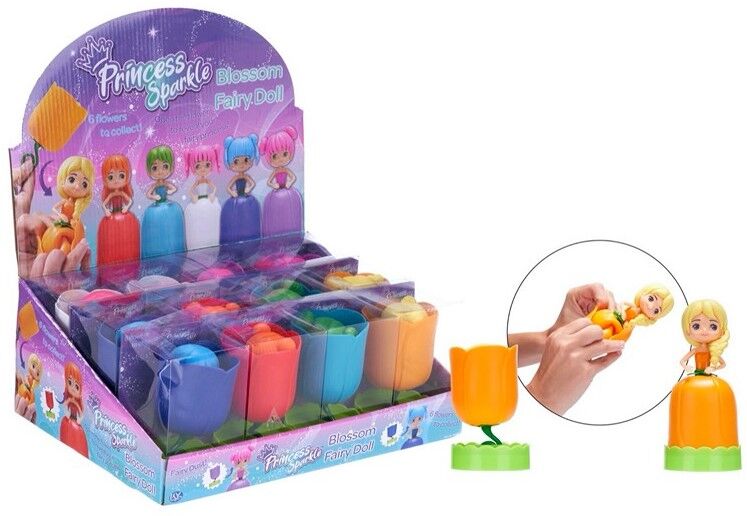 Poupée Fée Fleur Princesse Étincelante, 6 modèles assortis présentés