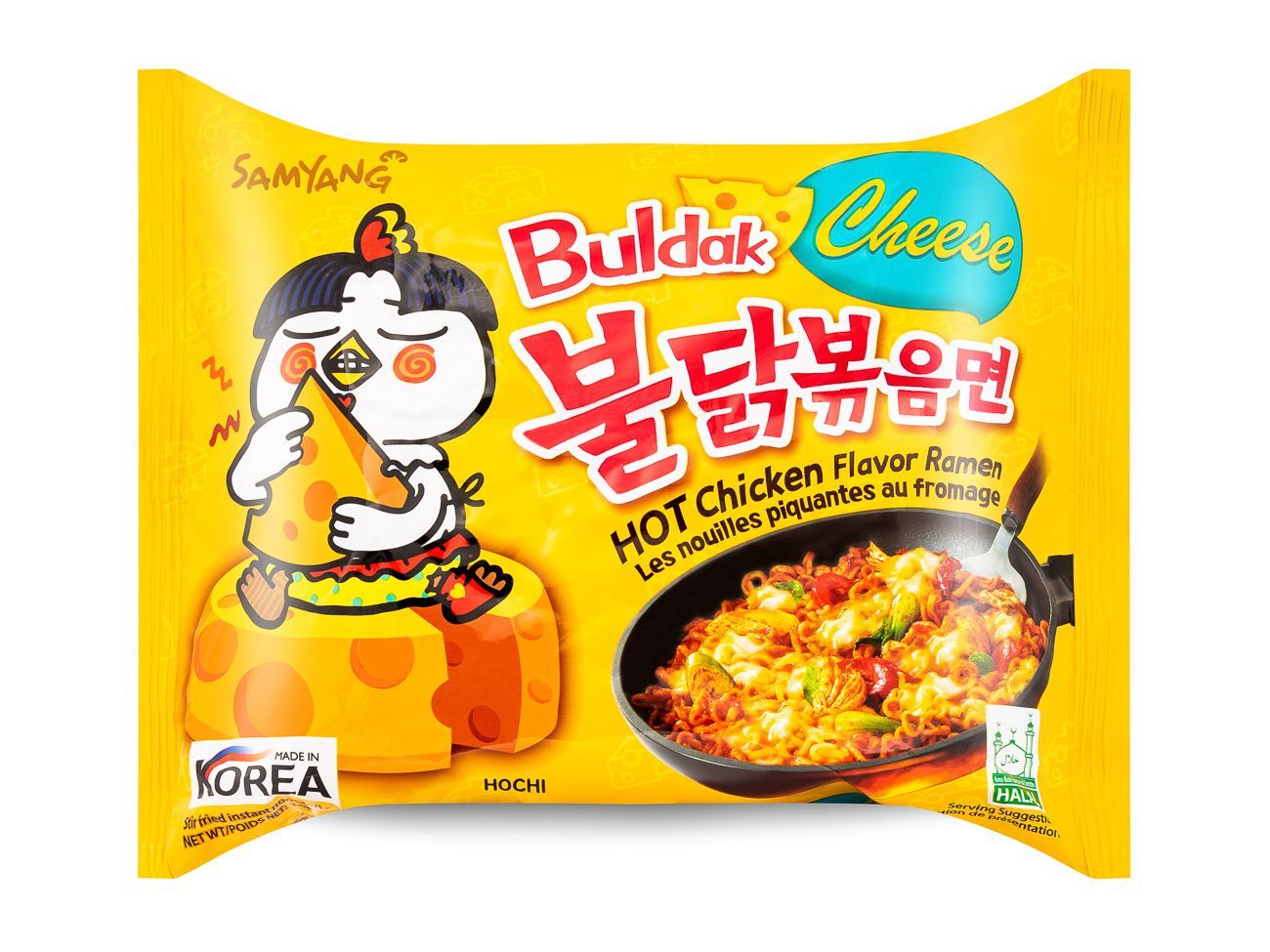 Hot chicken -  BULDAK - CHEESE 1pcs 140G (SAMYANG)