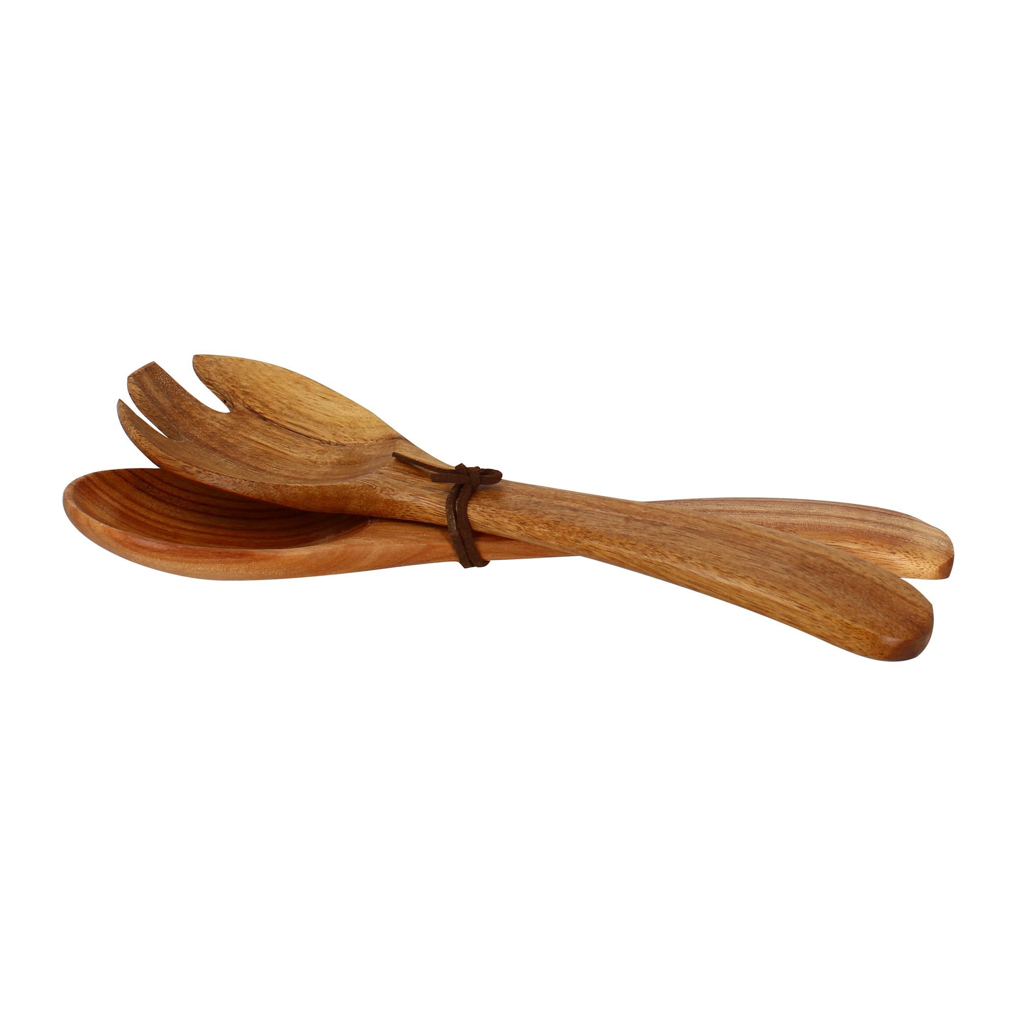 Set of 2 30.5cm acacia wood salad servers COPA