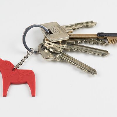 Keyring Dala Horse, Red