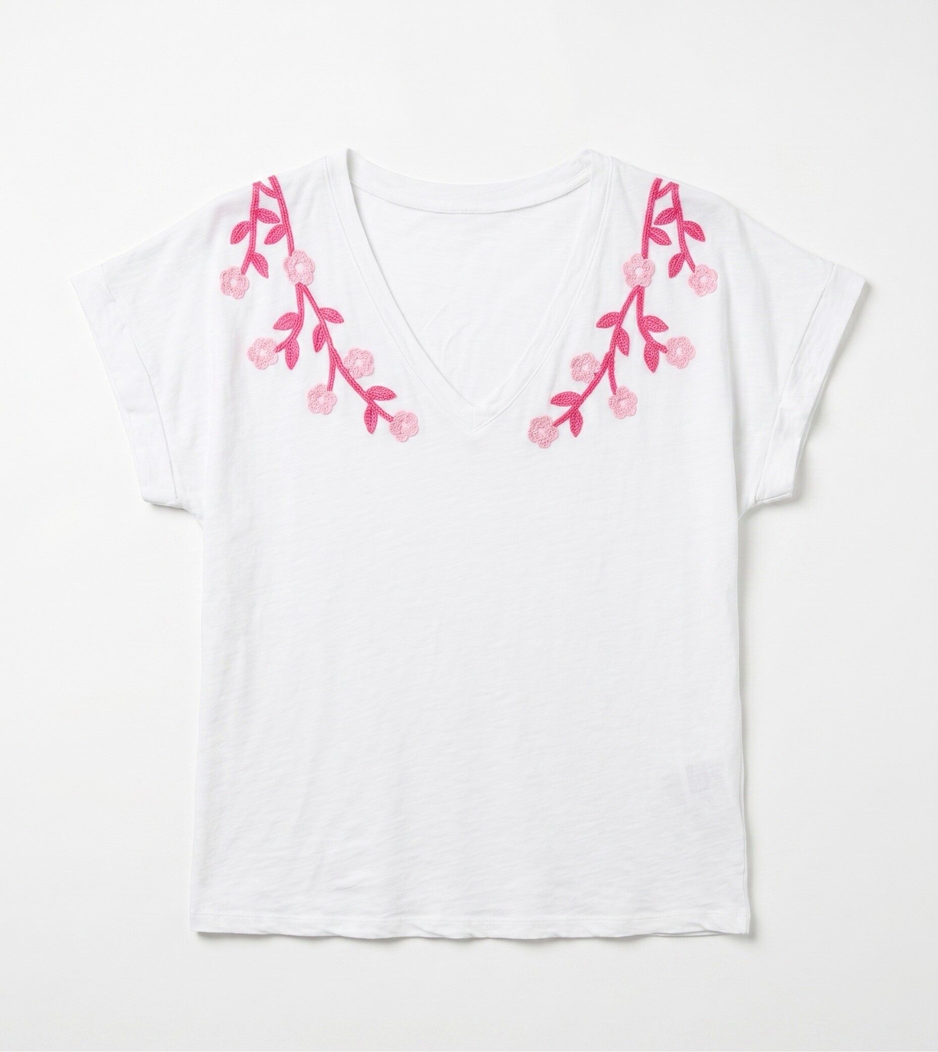 the hand-embroidered poetic t-shirt