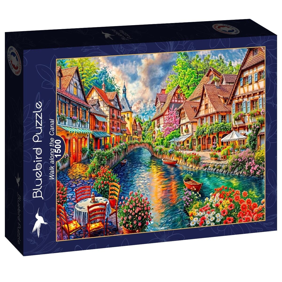 1500 Piece Puzzle - Stroll Along the Canal