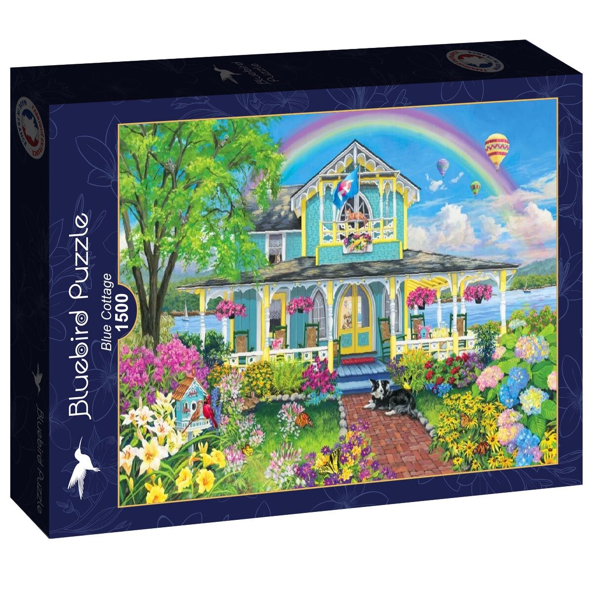 1500 Piece Puzzle - Blue Cottage