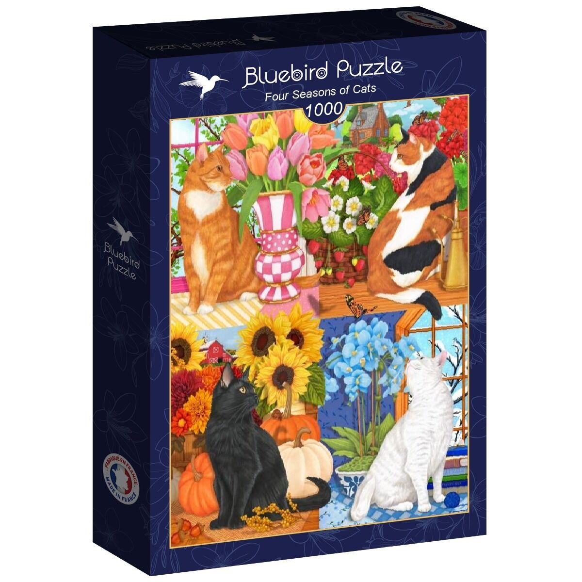 1000 Piece Puzzle - Cats of the Four Seasons