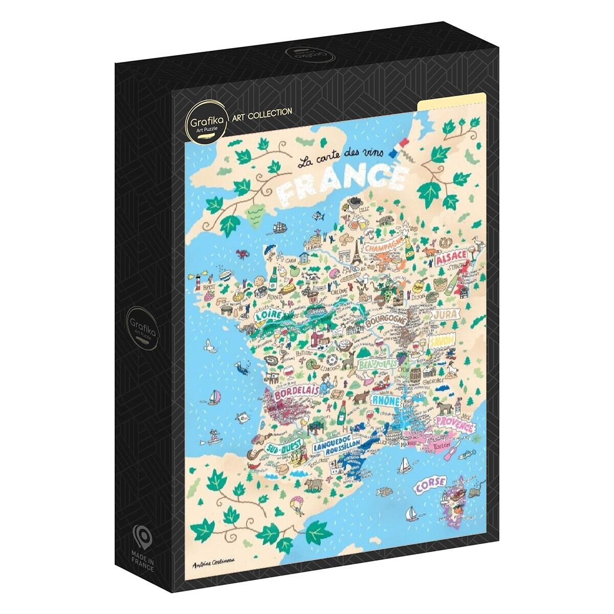 1000 Piece Puzzle - Wines of France