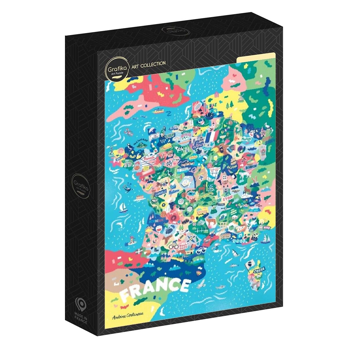 1000 Piece Puzzle - Map of France