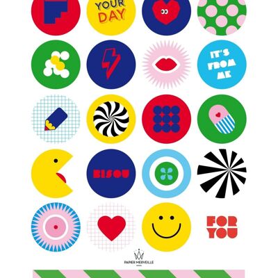 Stickers happy & funny