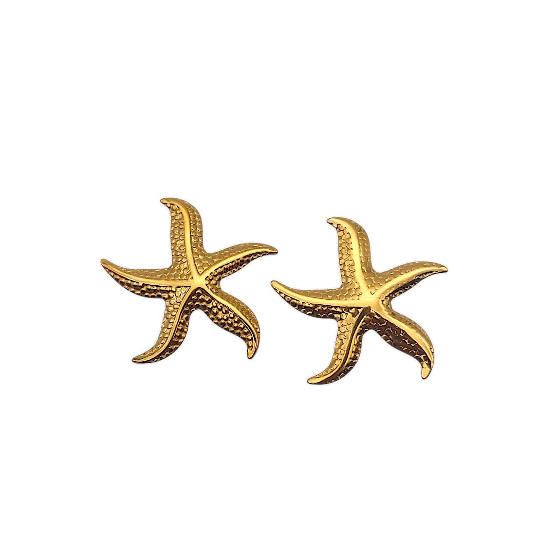 Starfish Minimal Gold |Earrings