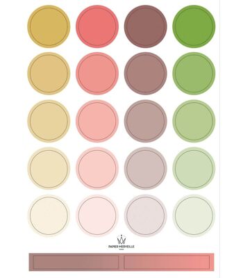 Stickers colors palette (earth) 7