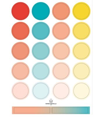 Stickers colors palette (sea) 8