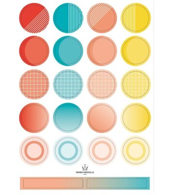 Stickers colors palette (sea) 1