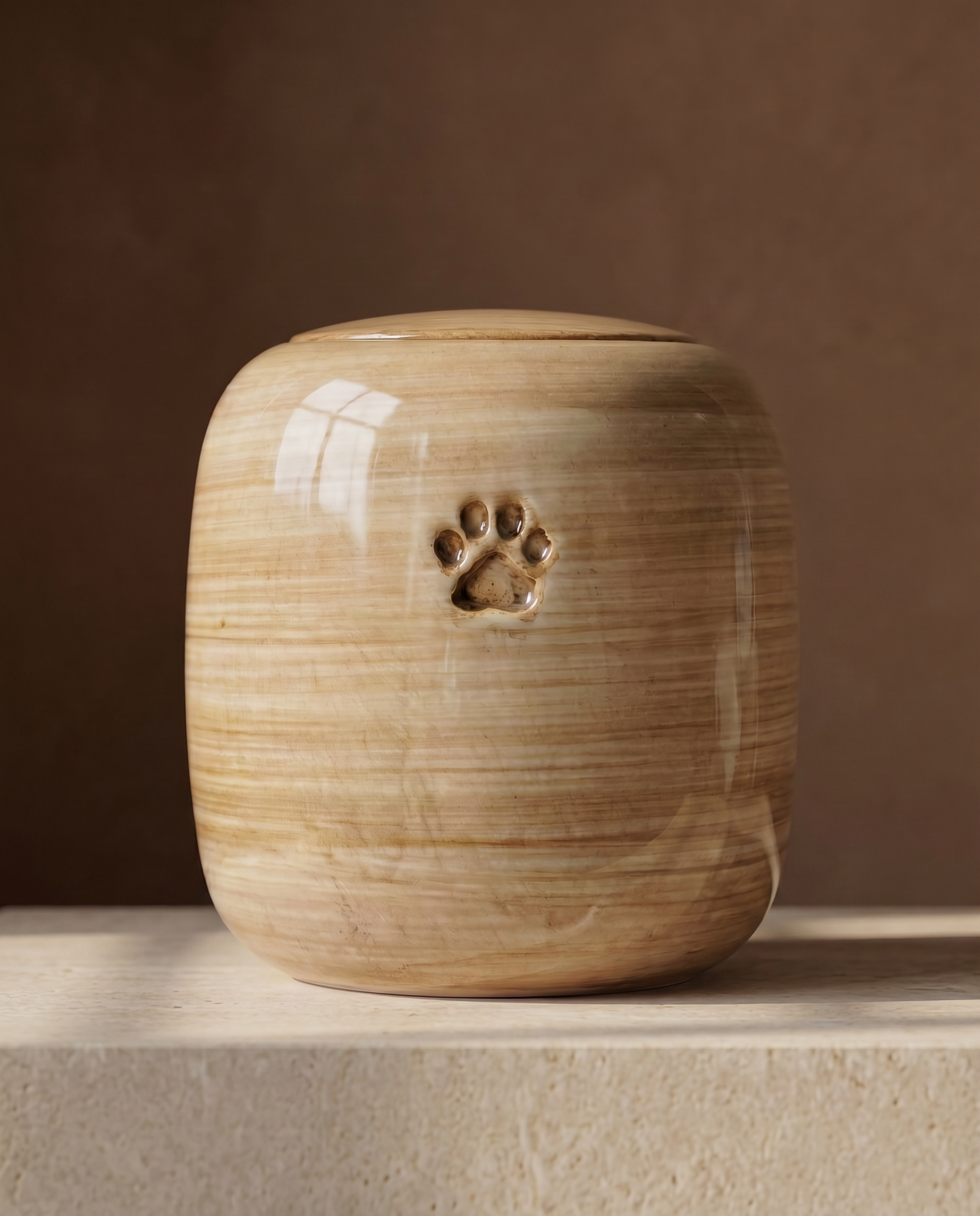 Ceramic Memorial Urn for Animals