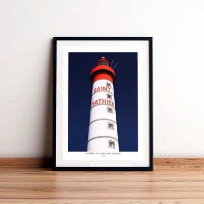 Póster 50 x 70 cm - El faro de Saint-Mathieu, Finisterre