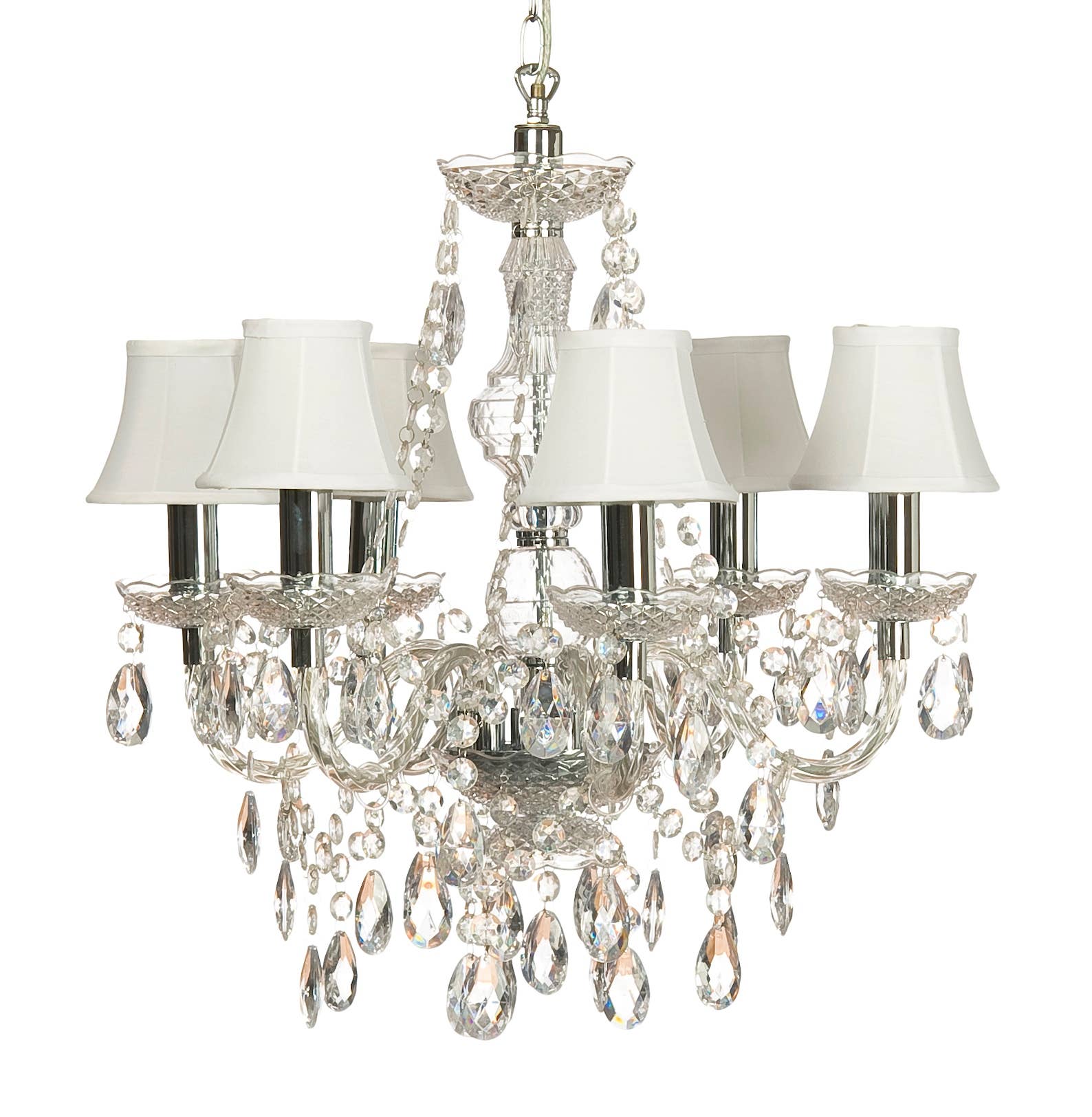 Romeo 6 arms Transparent Chandelier * EU ONLY