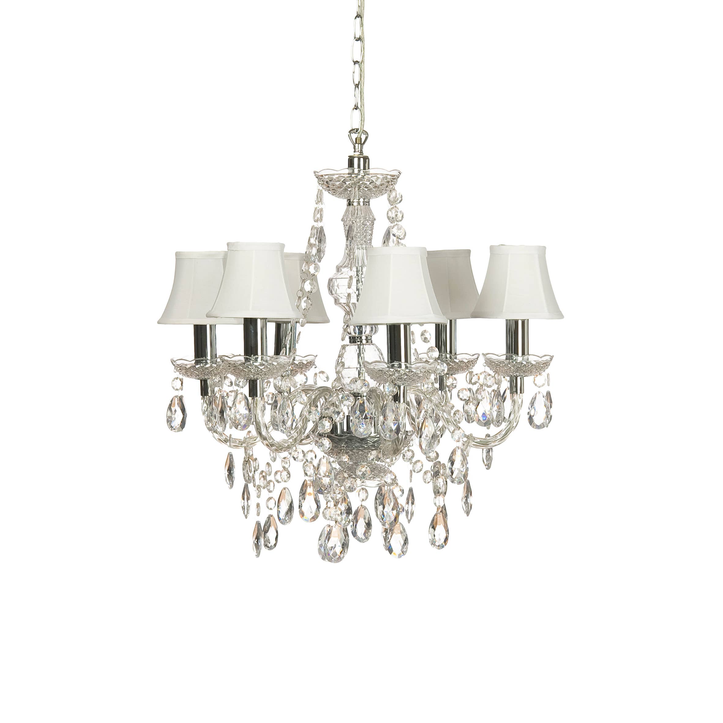 Romeo 6 arms Transparent Chandelier * EU ONLY