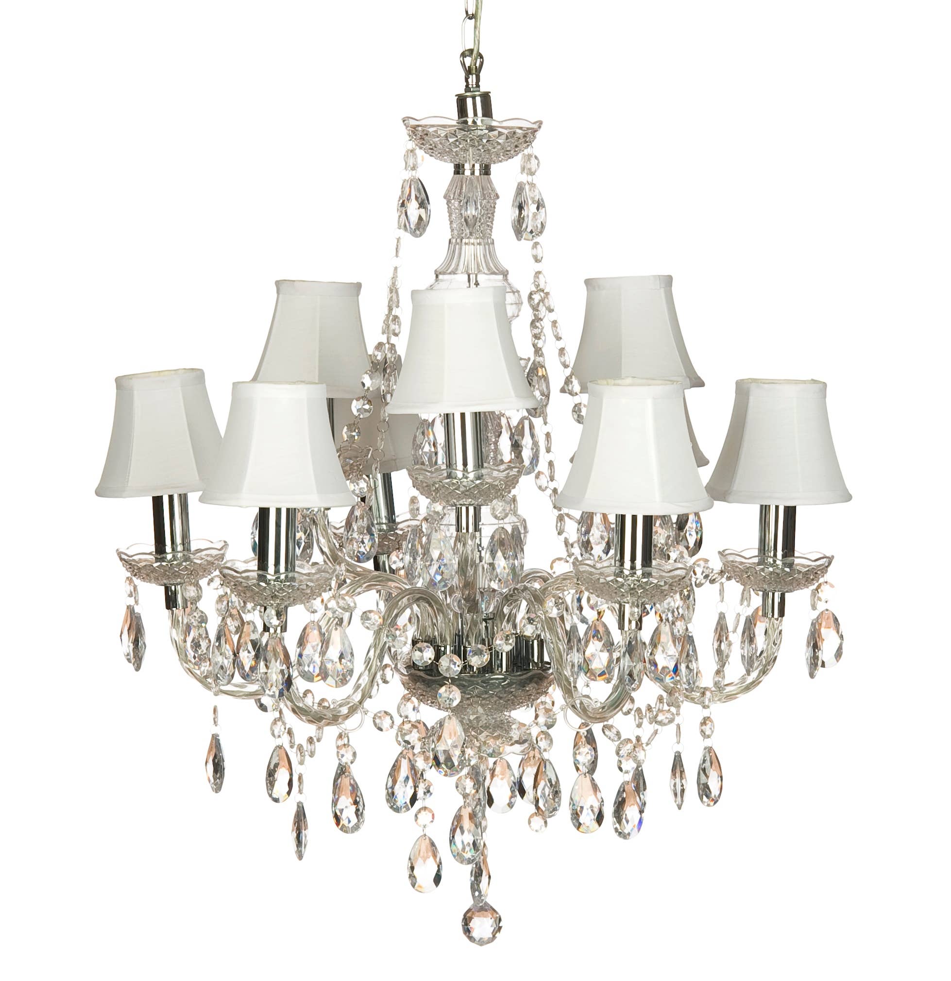 Romeo 9 arms Transparent Chandelier * EU ONLY