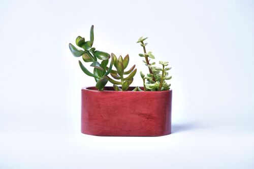 Petite jardinière pour plantes d'intérieur en béton coloré -  Béton Brique