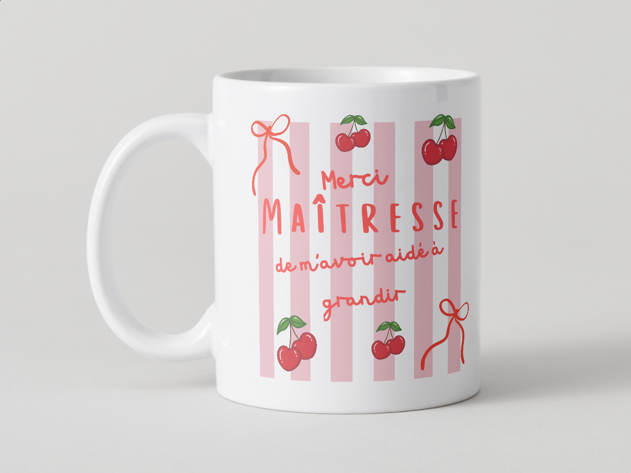 Mug, Super Teacher Cherries