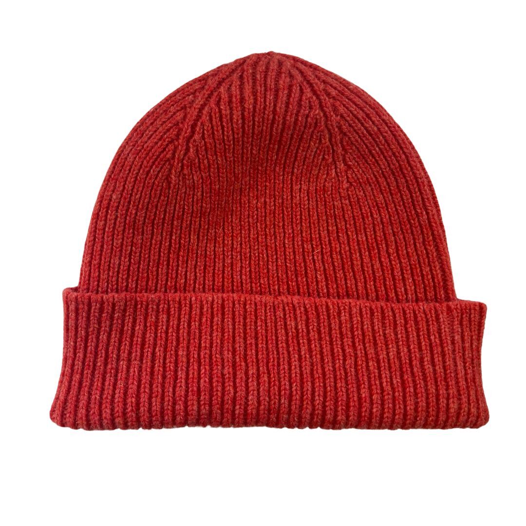Ribbed Lambswool Beanie | 100% Pure Wool | Made in Scotland