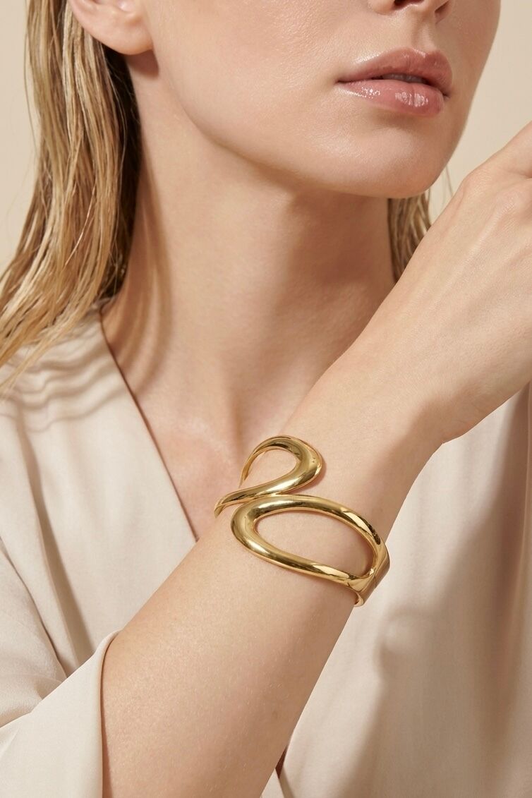 324YTG05 Stainless Steel Bangle Bracelet
