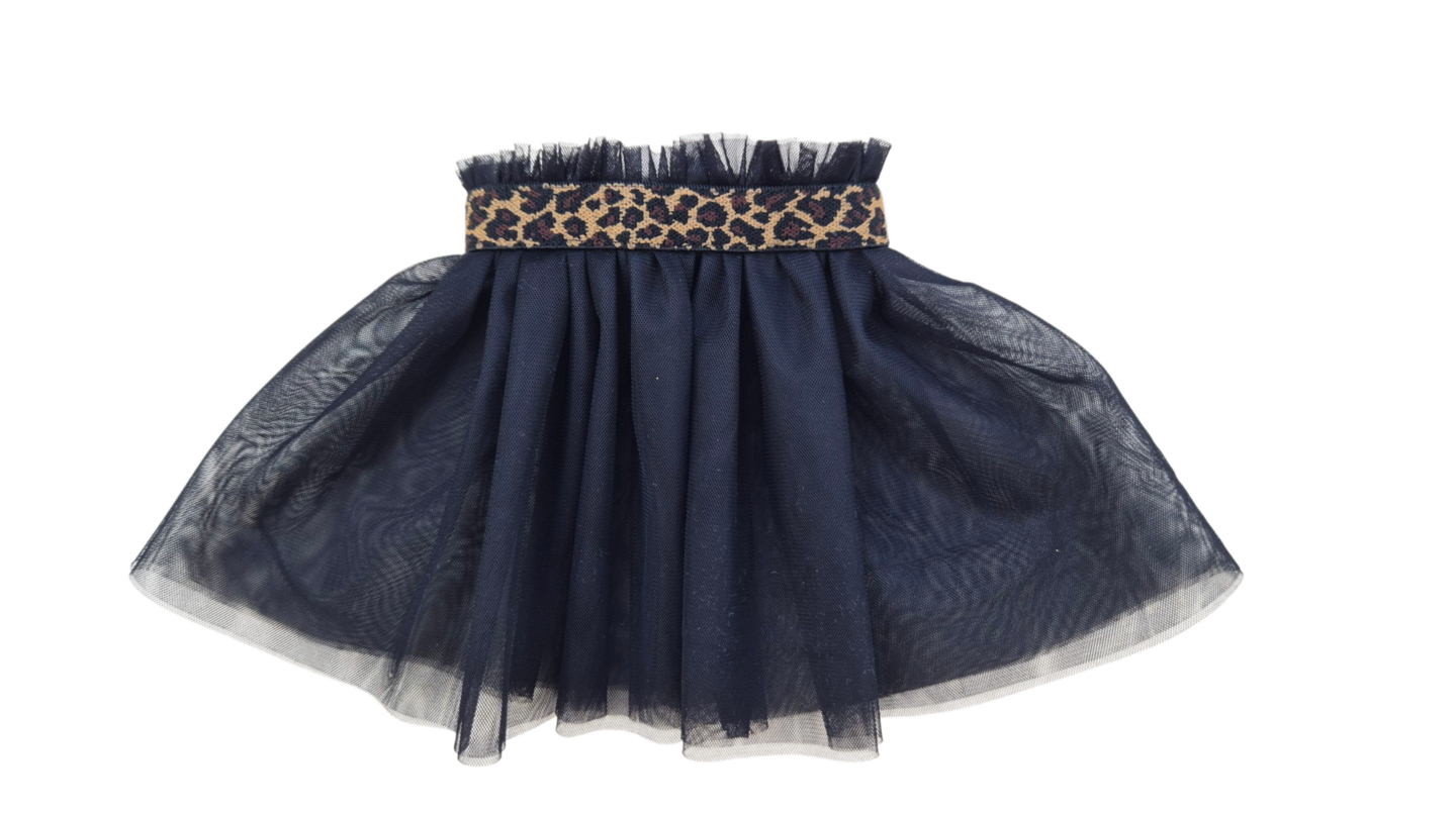 Tutú elástico de leopardo