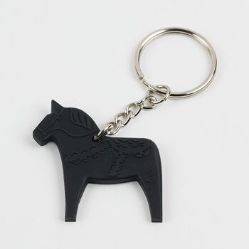 Porte-clés Dala Horse, Noir 1