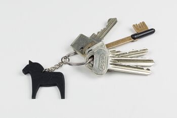 Porte-clés Dala Horse, Noir 2