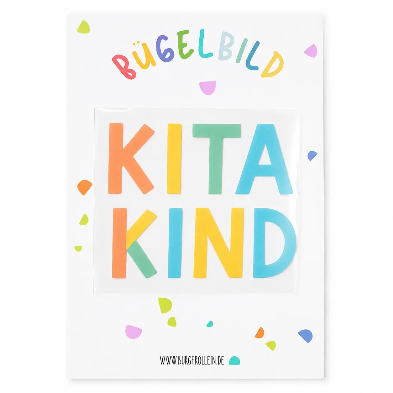 Bügelbild "Kitakind" zum Aufbügeln (A6)