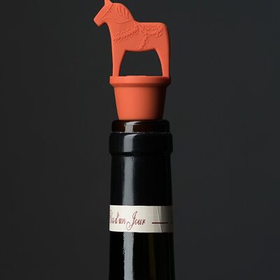 Tappo per vino Dala Horse, rosso