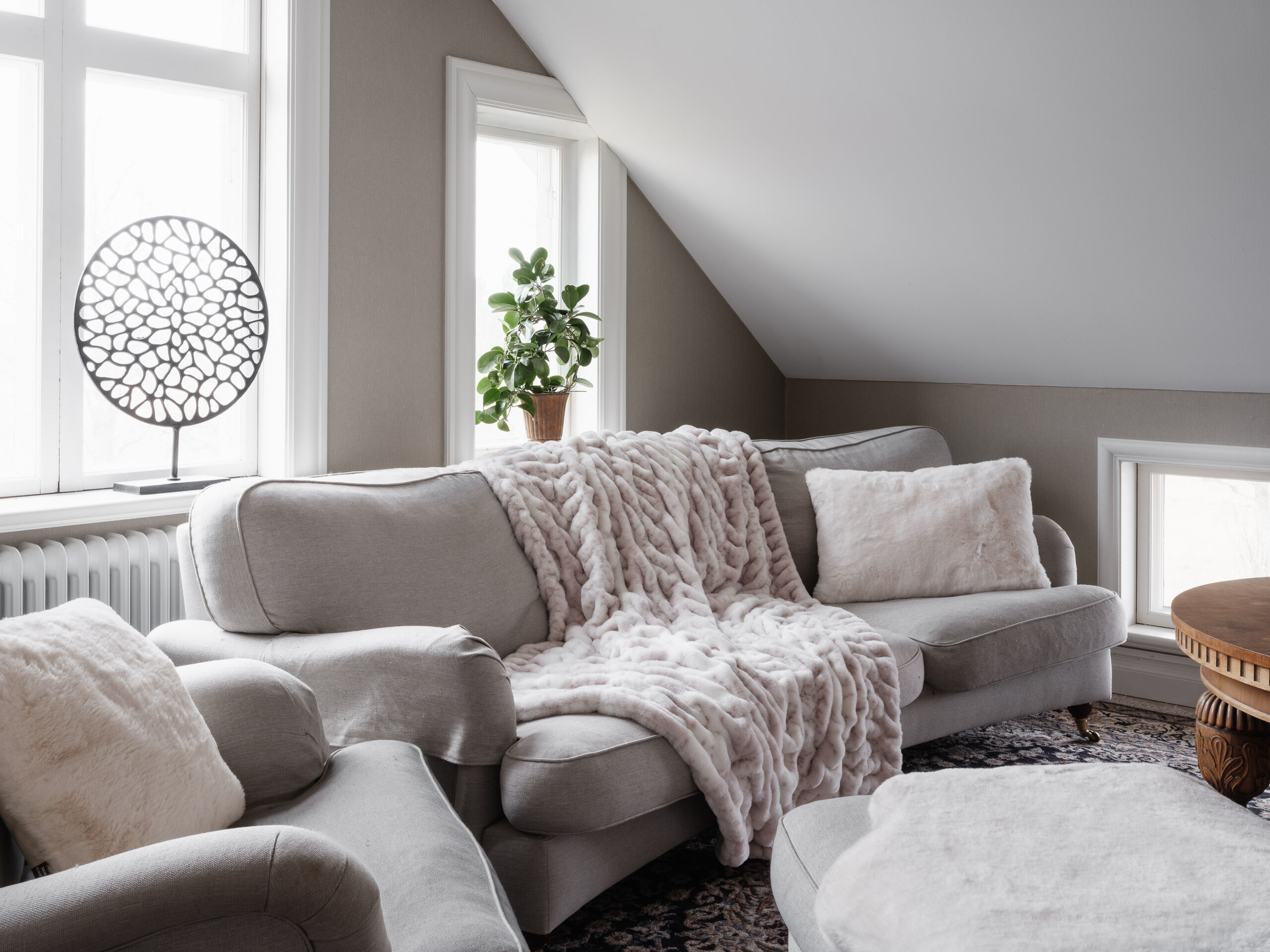 Coperta Luna M - Neve 120x180