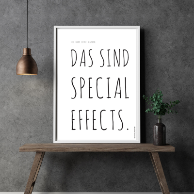Affiche « Effets spéciaux »