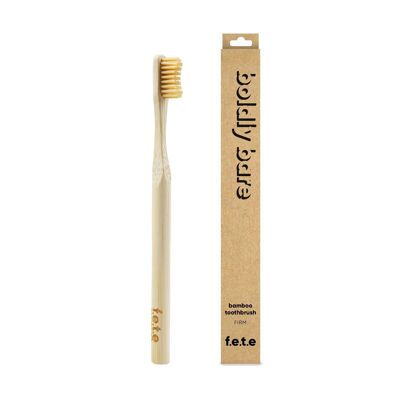 f.e.t.e Boldly Bare Adult's Firm Bamboo Toothbrush